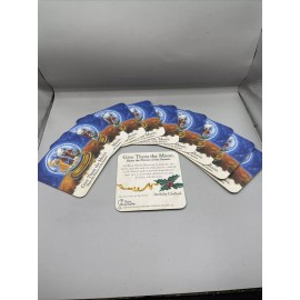 Blue Moon Lot Of 10 Blue Moon Brewing Company Give Them The Moon Xmas Beer Coasters GA10