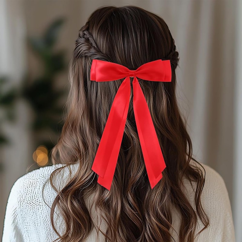 Hair Bow, 2 Pieces Hair Bow, Women's Hair Bow, Black