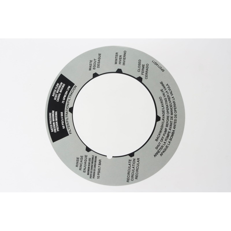 JYCJCF Replacement Sand Filter Valve Label Plate Sticker Compatible with