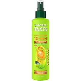 Garnier Fructis Sleek & Shine 10-in-1 for Frizzy, Dry Hair, Plant Keratin, 8.1 Fl Oz, 1 Count (Packaging May Vary)