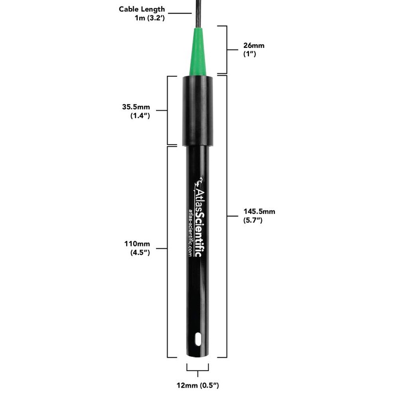Atlas Scientific Conductivity Probe K 1.0 5 − 200,000 μS/cm