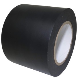 GGR Supplies T.R.U. PWT-10 Heavy-Duty SPVC Pipe Wrap/Surface Protection Matte Tape HVAC Industry. 100 Ft. Multiple Sizes and Colors Available. (Black, 5 in.)