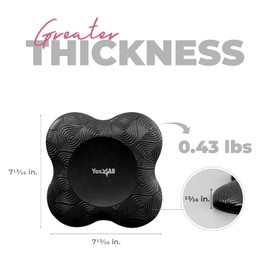 Yes4All 2PCS Yoga Knee Pads Extra Thick, Yoga Kneeling Pad for Pilates Exercise, 13/16 Inches Cushion Knees Elbow Mat Supplies for Women Men Fitness Travel
