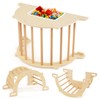 Costzon Wooden Arch Sensory Table for Kids, 8 in 1