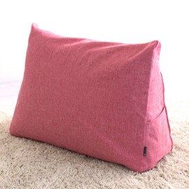 Sango Futon Storage Bag, Living Cushion, Cushion Cover, Backrest, Elbow Rest, Waist, Sofa Fabric, Futon Storage Cover, Stylish, Mountain Five (Pink, Triangle)