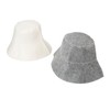 Sauna Hat, Lightweight, Breathable White and Grey Water Absorption Head