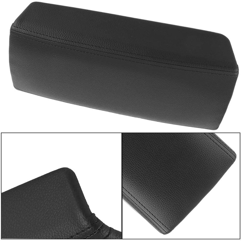 KACEPAR Auto Center Console Armrest Box Cover, Leather Armrest Lid,