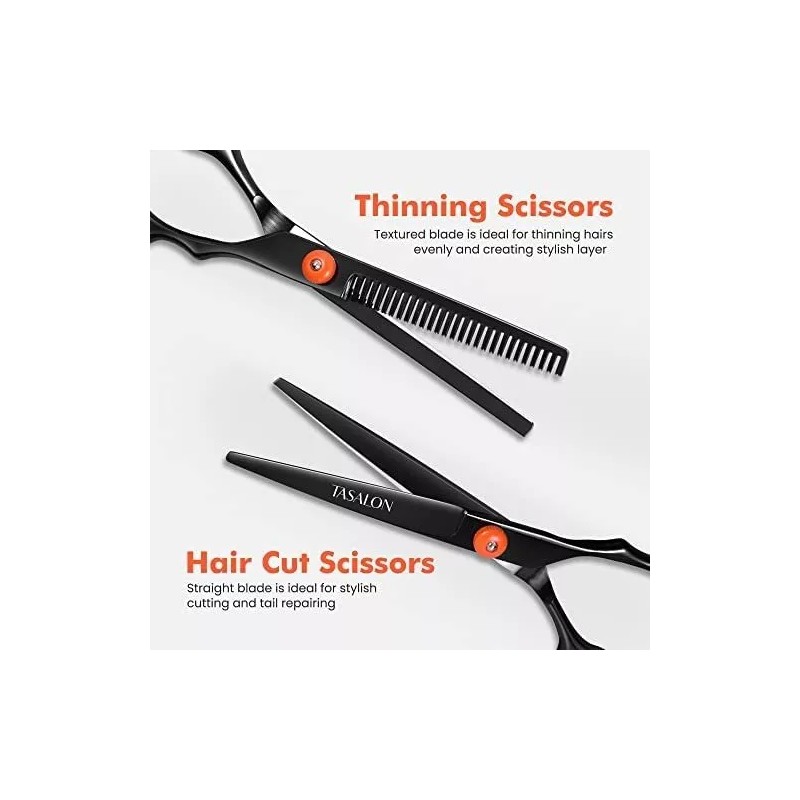 Tasalon Kit De Tijeras Para Cortar El Pelo Con Peine