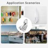 PNXKTXO 4 Pcs Boat Fender Hooks 316 Stainless Steel Spring