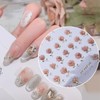 1 Sheets Rose Nail Decals for Nail Art 5D Self-Adhesive