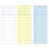 溝端紙工印刷 会計伝票 3枚複写K3 （50組×5冊入） 青 幅75ｘ縦210mm 5冊入