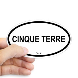 CafePress Cinque Terre Oval Sticker Oval Car Bumper Sticker