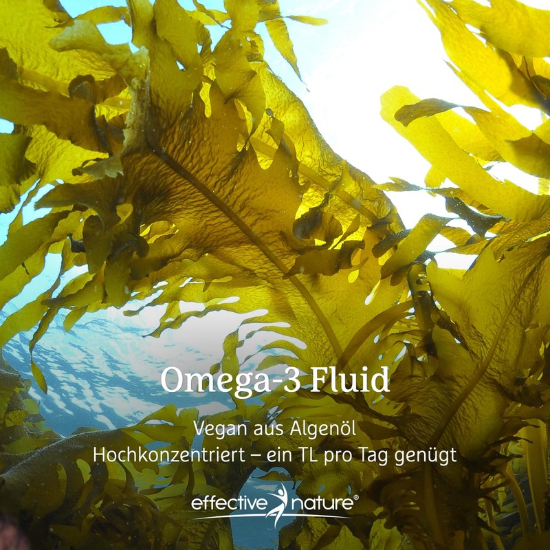 Effective Nature Omega-3 Oil EPA & DHA, Vegan Algae Oil