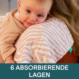 KOALA BABYCARE - Muslin Cloths Baby 30 x 30 cm Made of Soft Cotton - Burp Cloths Baby Pack of 6 - Muslin Cloth Baby Absorbent and Breathable Ideal for Cleaning and Drying