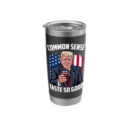 Common Sense Taste So Good Cupcake America Trump 2024 Stainless Steel Insulated Tumbler