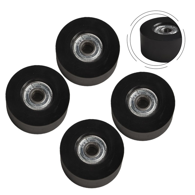 4PCS Fitness Trolley Seat Rail Rollers Water Resistance Rowing Machine