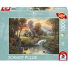 Schmidt Spiele 58445 - Thomas Kinkade, Holzhaus am Bach, 1.000