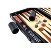 Backgammon Sets for Adults, 15 Inch Premium Carbon Fiber Faux