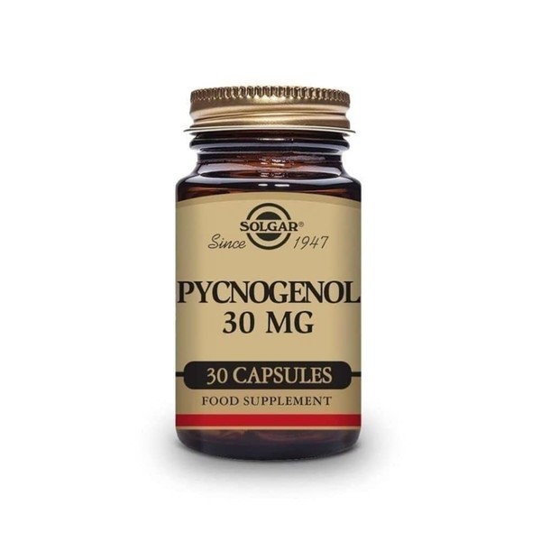 Solgar Pycnogenol Vegetable Capsules, 30 Mg, 30 Count