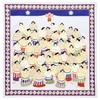 Japanese Goods Kyoto Accessories Handkerchief [Kyosai] Sumo Sumo C Gray