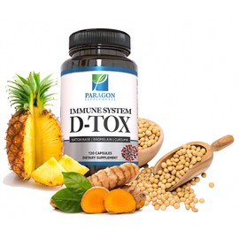 Spike Protein Removal - Original Spike Detox Formula with Nattokinase, Bromelain & Curcumin - 3-in-1 Immune System Supplement - Non-GMO, Vegan, Gluten-Free, Made in USA - 120 Capsules (30 Day Supply)