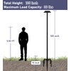 Ansionsol 105 Inch Smart Bird Feeder Pole with 5-Prong Base,
