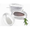 KitchenDance Disposable Aluminum Potato Shell Pan - 2.7 Ounces Oval