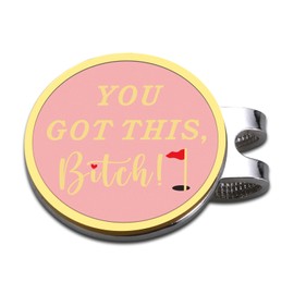 TI-EDC Funny Golf Women's Ball Marker Hat Clip, Womens Funny Golf Accessories, Funny Golf Ball Marker, Golf Accessories, Valentines Day Gifts for Women, Valentines Day Gifts for Girlfriend