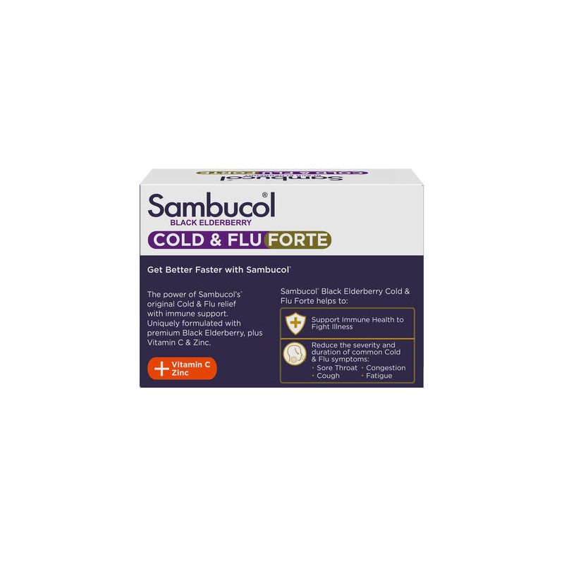 Sambucol Black Elderberry Cold & Flu Forte 24 Capsules