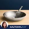 Rachael Ray Professional Stainless Steel Frying Pan/Skillet, Compatible with All