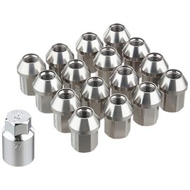 RAYS 74020001114GM Duralumin Lock & Nut Set L32 4H M12X1.5 Gun Metallic Anodized