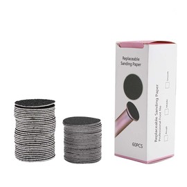 Disco de Papel de Lija de Repuesto, 60Pcs Papel de Lija Desechable para Pies, Almohadilla de Discos para Lima Eléctrica para Pies, Herramienta de Pedicura para Pulir, Repuestos de Limpiador de Callos