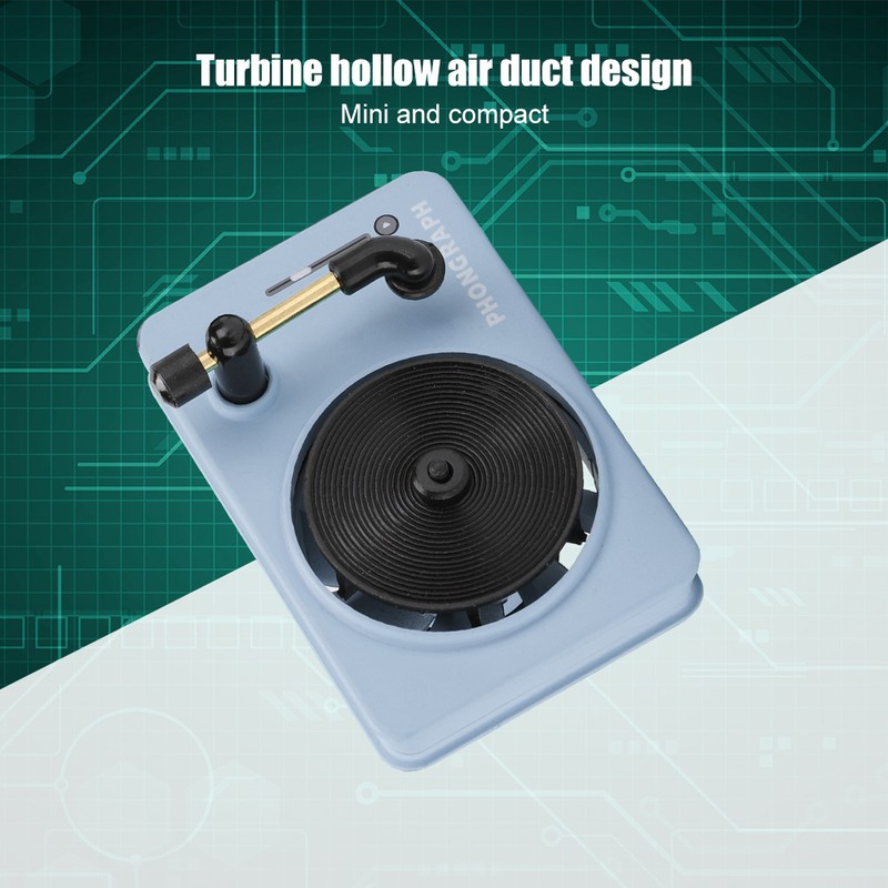 Vintage Phonograph Shape Mini Wearproof Car Fragrance Machine with Solid