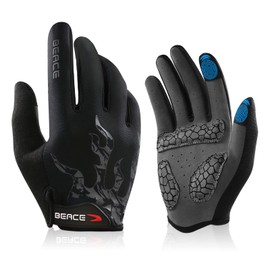 BEACE Cycling Gloves Bike Gloves Biking Gloves for Men Women with Touch Screen-Full Finger Mountain Bike Gloves Workout Gloves Road Bicycle Gloves with Anti-Slip silicone palm