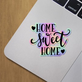 Holographic Decal Stickers of Home Sweet Home Premium Waterproof Vinyl Decal Stickers for Laptop Phone Accessory Helmet Car Window Mug Tuber Cup Door Wall Decoration ANDVER3c3675bHO