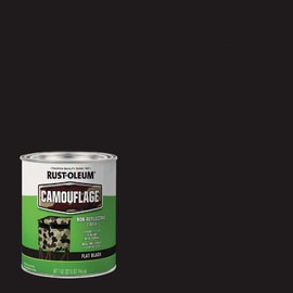 Rust-Oleum 379558 Specialty Camouflage Paint, Quart, Flat Black 32 Fl Oz (Pack of 1)