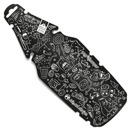 Riesel Design® Dirt: Fink Mudguard Children's Bicycle / Splash Guard for Children Bicycle or Mountain Bike / Mudguard for Boys and Girls - Tool-free Mounting on the Saddle - Doodle