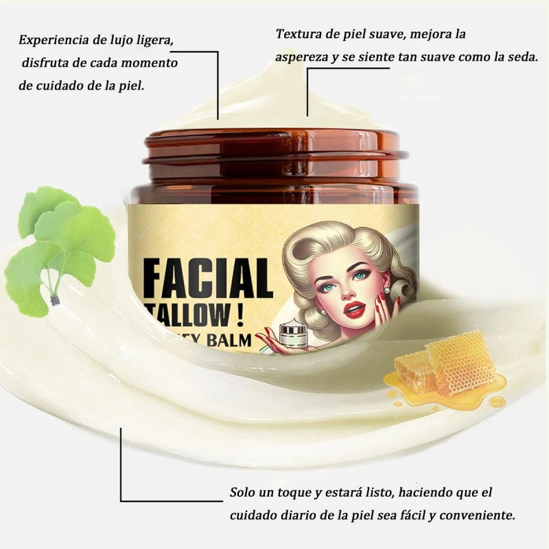 Bálsamo Sebo Res Alimentado Pasto Crema Hidr 3pzs Blanco
