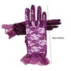 AISIBO Purple Lace Gloves Women Ladies Elegant Short Sun Protection