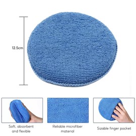 LoNinLoAn 10 pcs car cleaning kit, wheel brush and polishing waxing pad, suitable for cleaning, care, drying and polishing at home, car, bar countertops and other places