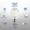 GLOBE Electric 35593 60W Equivalent Warm White (3000K) A19 Dusk