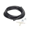 GlowShift Replacement 6ft Black Silicone Mechanical Boost/Vacuum Gauge Hose Kit