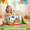 30-Piece Upgraded Farm Animal Big Barn Playset Gifts for Toddlers