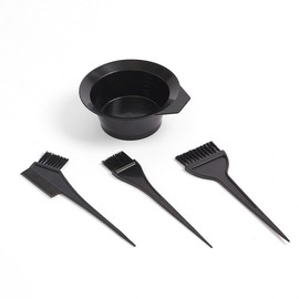 Beauty Magic Hair Dyeing Tool 4-Piece Set: Dyeing Bowl, Brush, Comb Comb 4ea