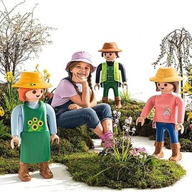MyPlant Lechuza Playmobil XXL Figure 4-Piece Set Interior Decor Large Figure Gardening Decoration / 마이플랜트 레츄자 플레이모빌 XXL 피규어 4종 모음 인테리어 소품 대형 피규어 가드닝 장식