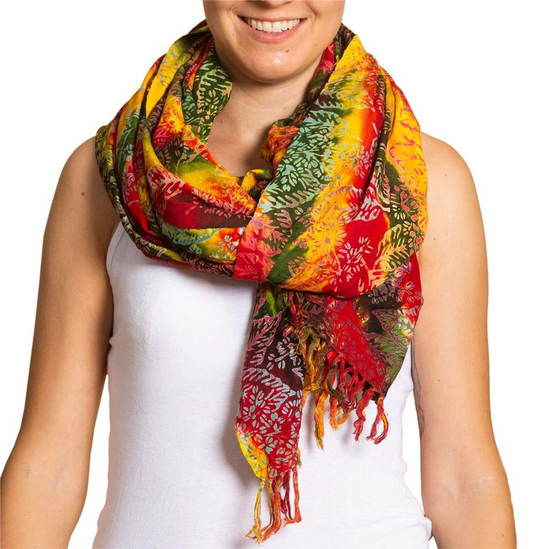 PANASIAM Sarong B023 Dreamy leafs, L