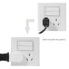 NFHK NEMA 1-15P USA Outlet Saver Power Extension Adapter 2-Prong