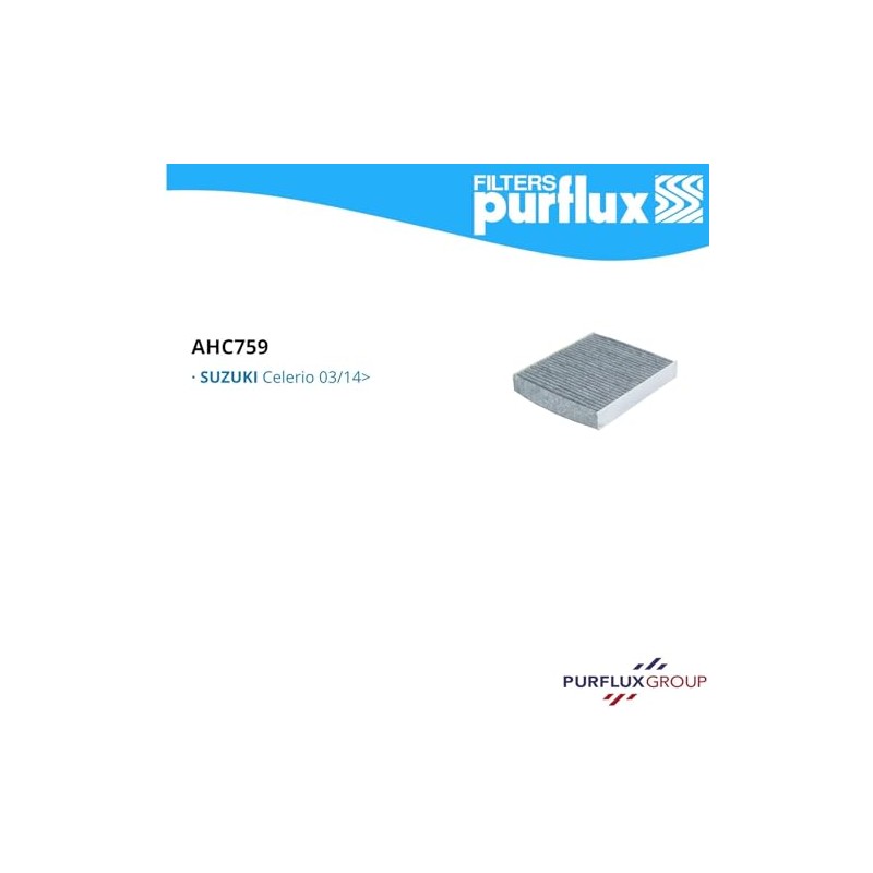 PURFLUX AHC759 Innenraumfilter Pollenfilter Aktivkohle