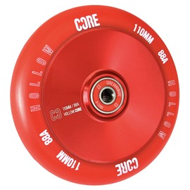Core Hex Hollow Stunt Scooter Wheel 110 mm I Children I Trick I Pedal I Scooter I Wheels I Wheel I Replacement I Wheel (Hollow V2 Red)