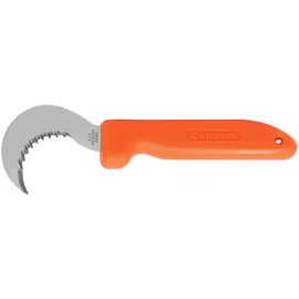 Zenport K101 Harvest Utility Knife, Grape and Melon, 3-Inch Hooked Stainless Steel Blade, Orange